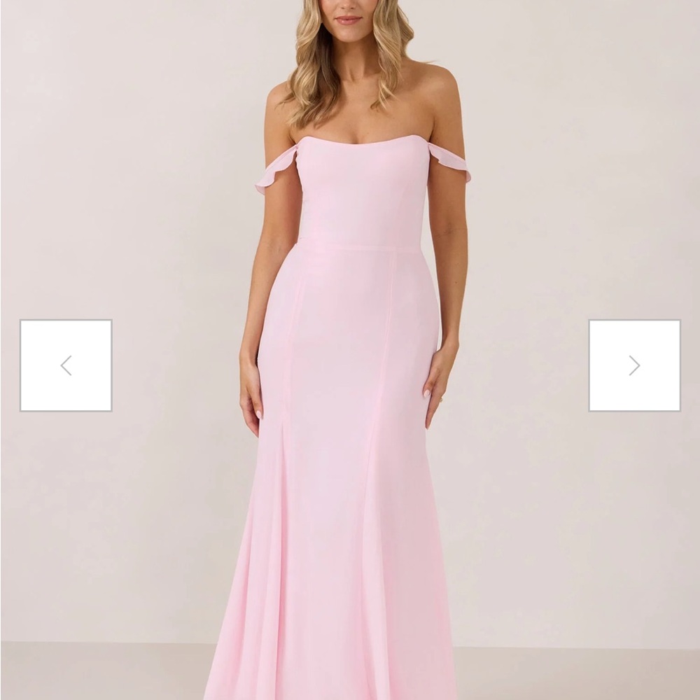 Chic Strapless Pink Gown Perfect for Bridesmaid Dress - Picture 7 of 7